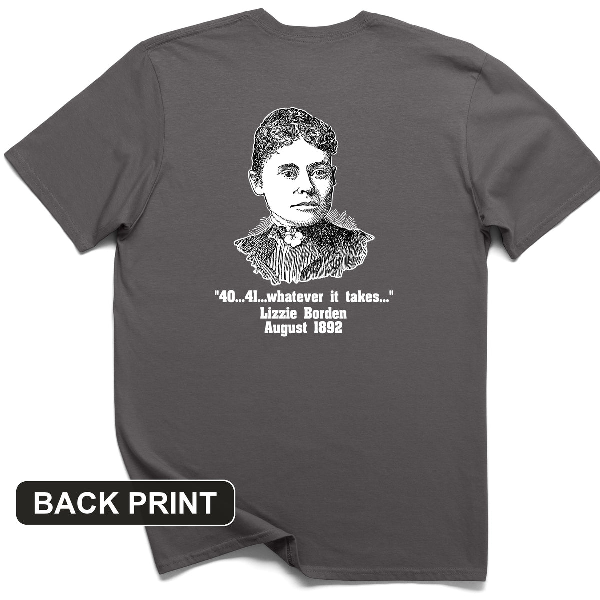 Lizzie Borden Back Print T-Shirt