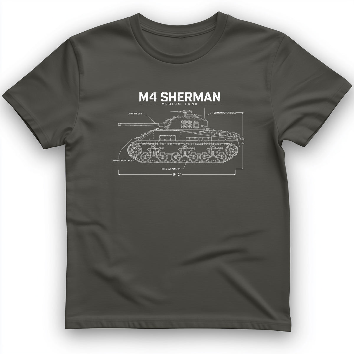 M4 Sherman Blueprint T-Shirt
