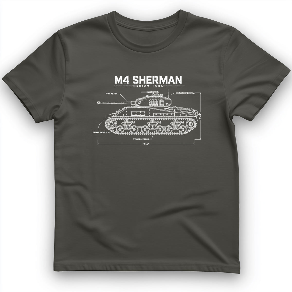 M4 Sherman Blueprint T-Shirt
