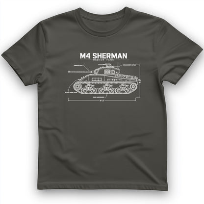 M4 Sherman Blueprint T-Shirt
