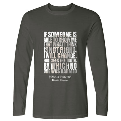 Marcus Aurelius Quote Long Sleeve T-Shirt