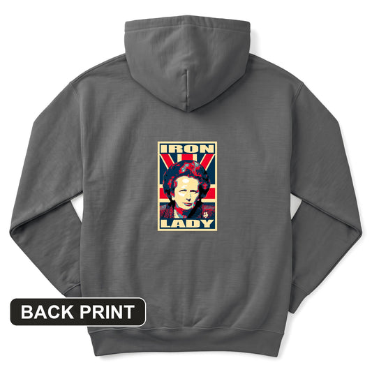 Margaret Thatcher Back Print Hoodie