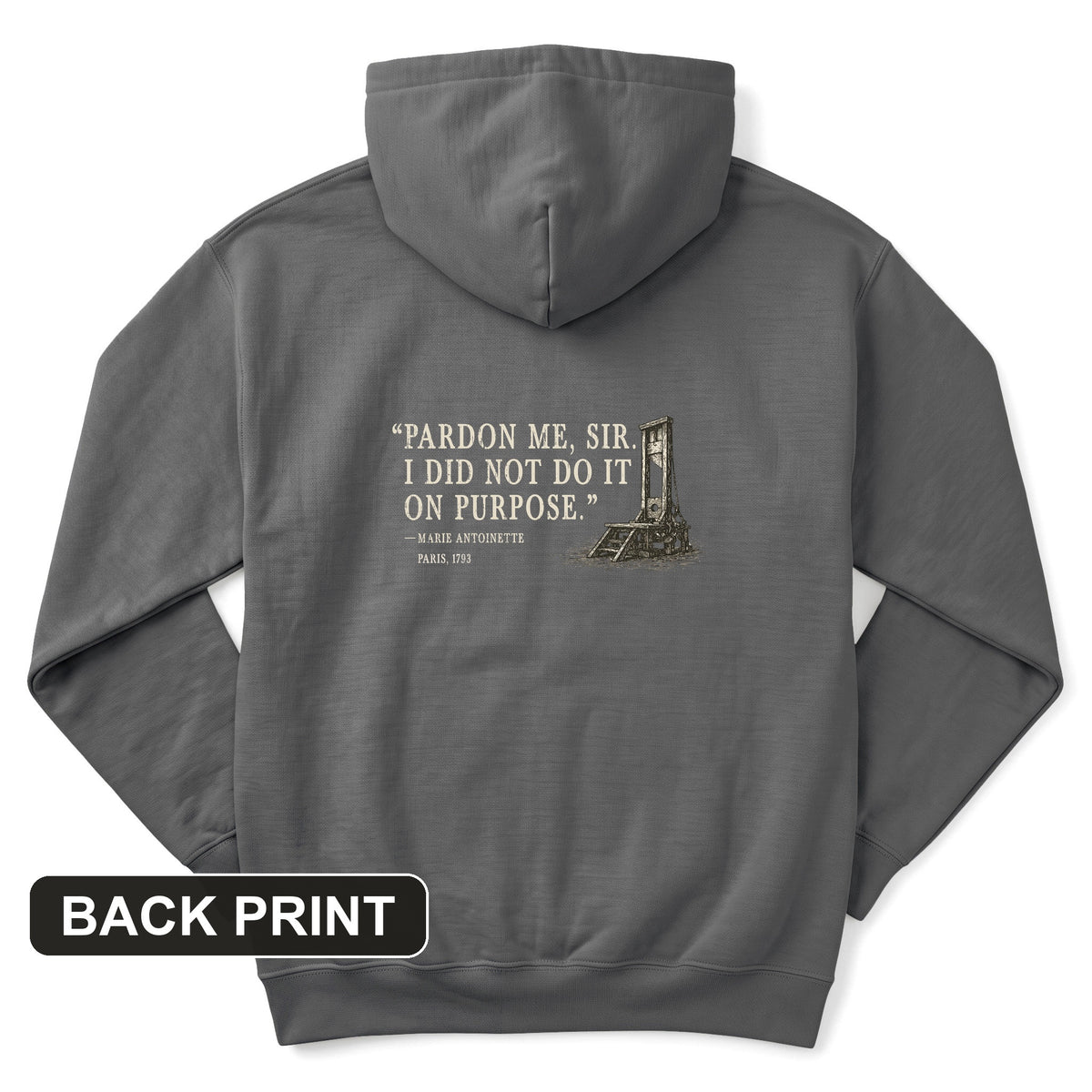 Marie Antoinette Back Print Hoodie