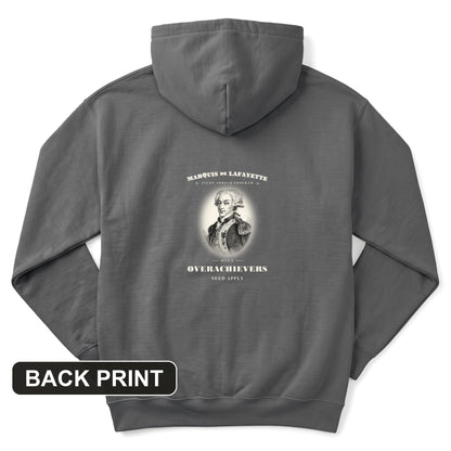 Marquis de Lafayette Study Abroad Program Back Print Hoodie