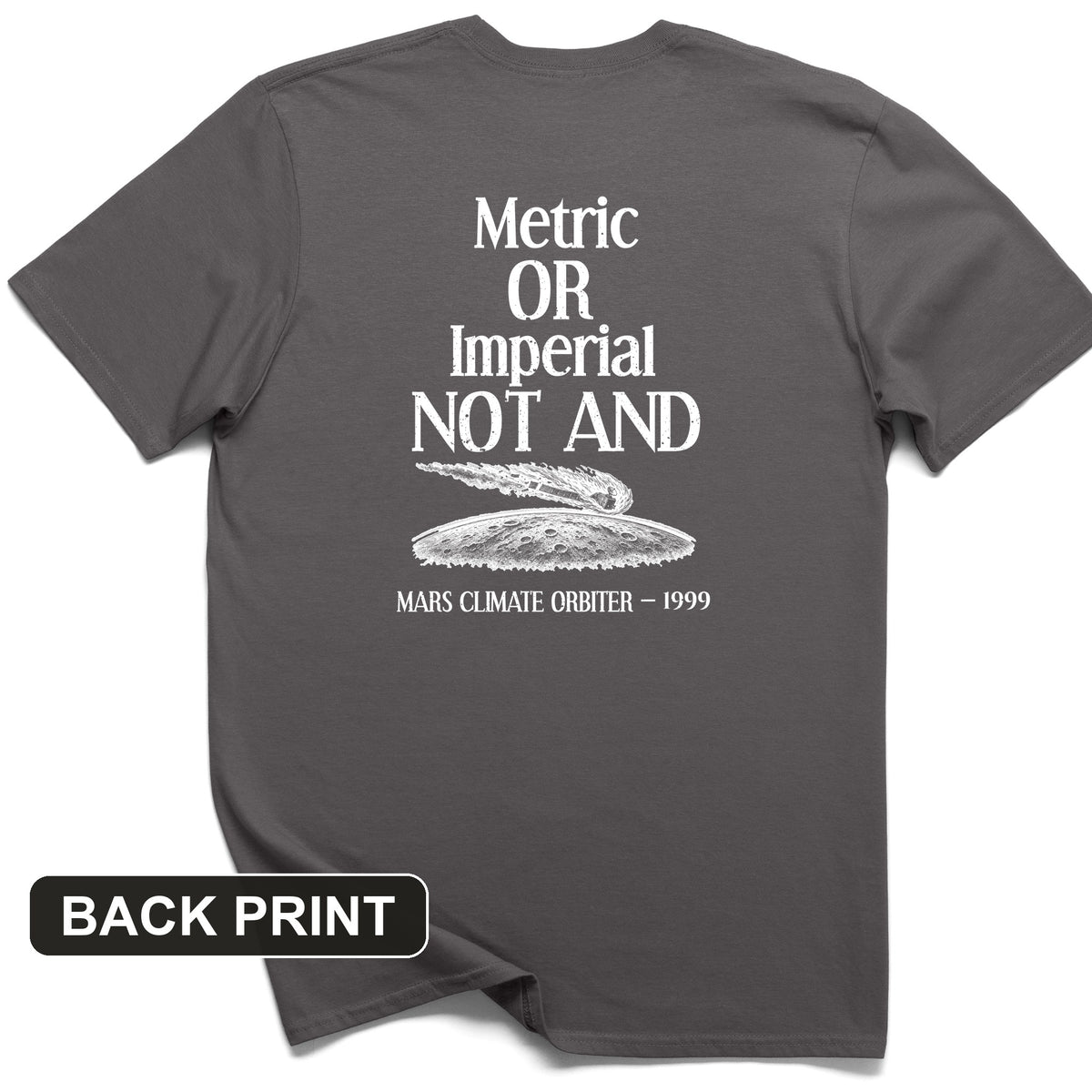 Mars Lander Back Print T-Shirt