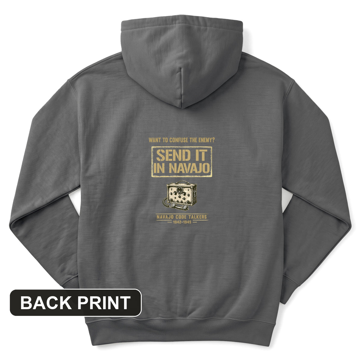 Navajo Code Talkers Back Print Hoodie