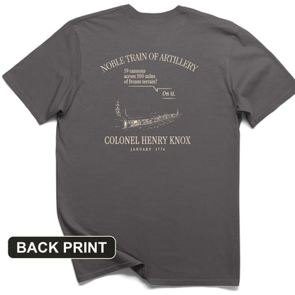 Noble Train of Artillery Back Print T-Shirt