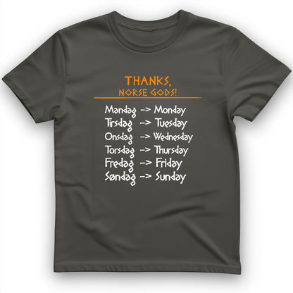 Nordic Gods Days Of The Week T-Shirt