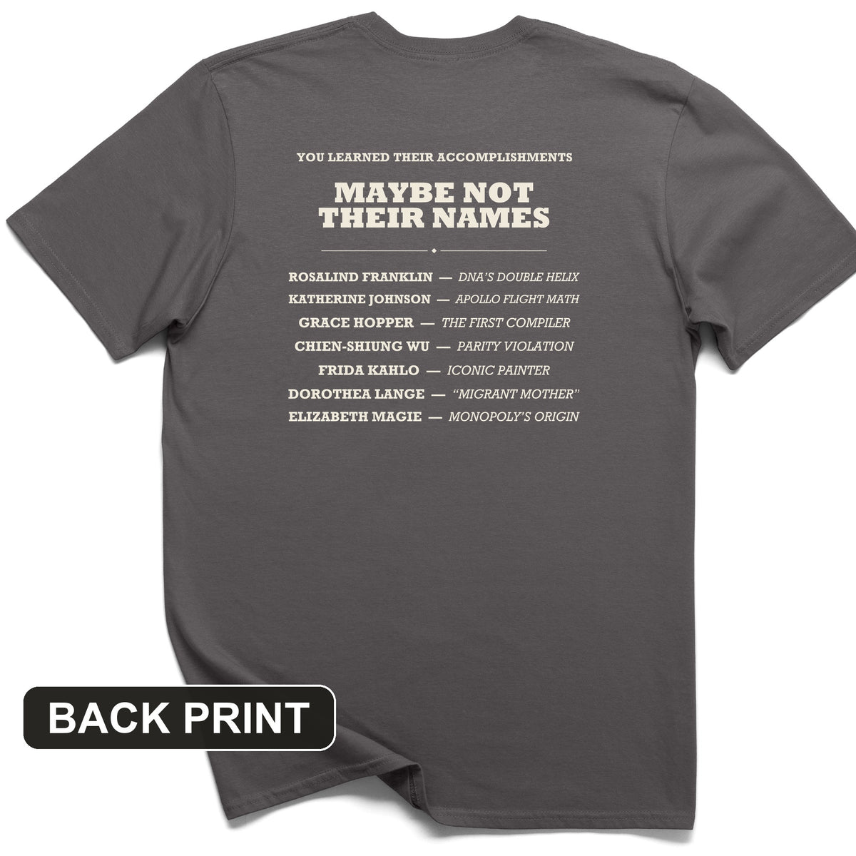 Not Their Names Back Print T-Shirt