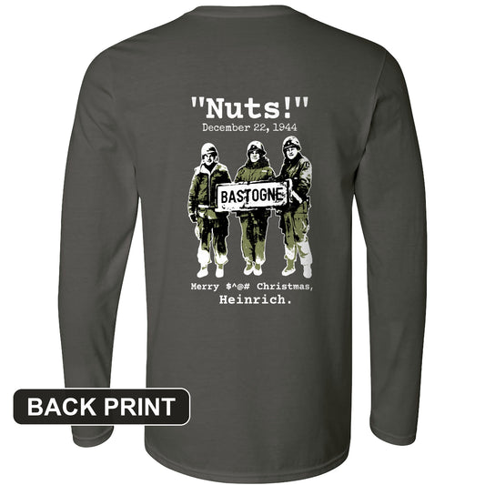 Nuts Back Print Long Sleeve T-Shirt