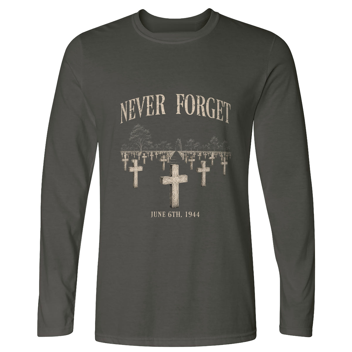 Omaha Cemetery Long Sleeve T-Shirt