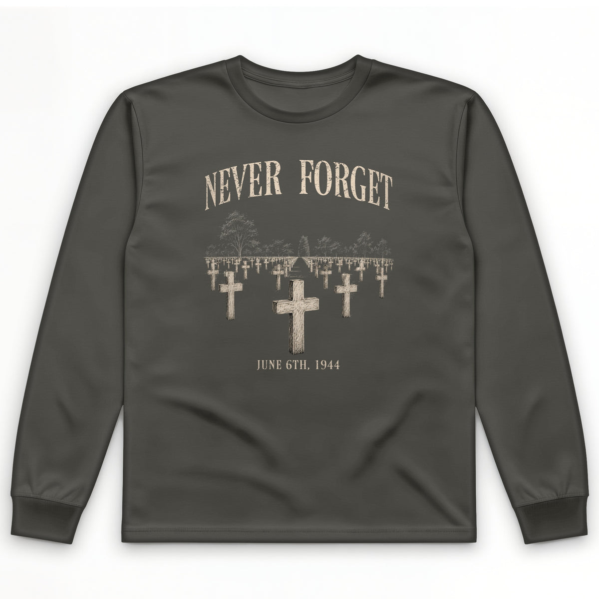 Omaha Cemetery Long Sleeve T-Shirt
