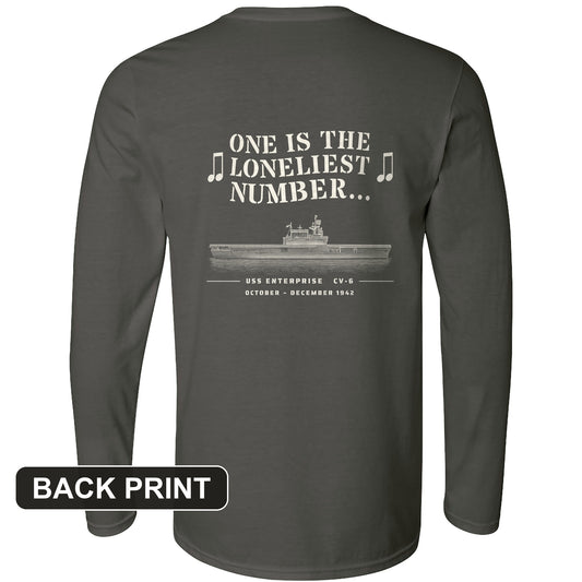 One Is The Loneliest Number Back Print Long Sleeve T-Shirt