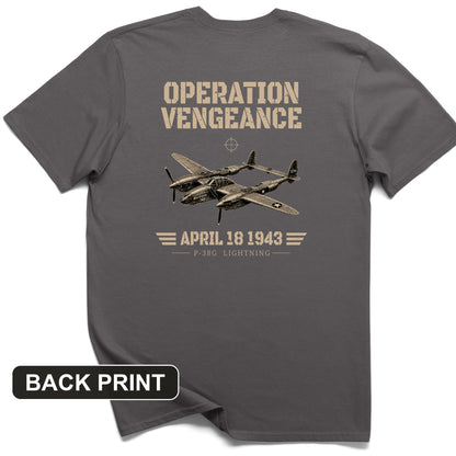 Operation Vengeance Back Print T-Shirt