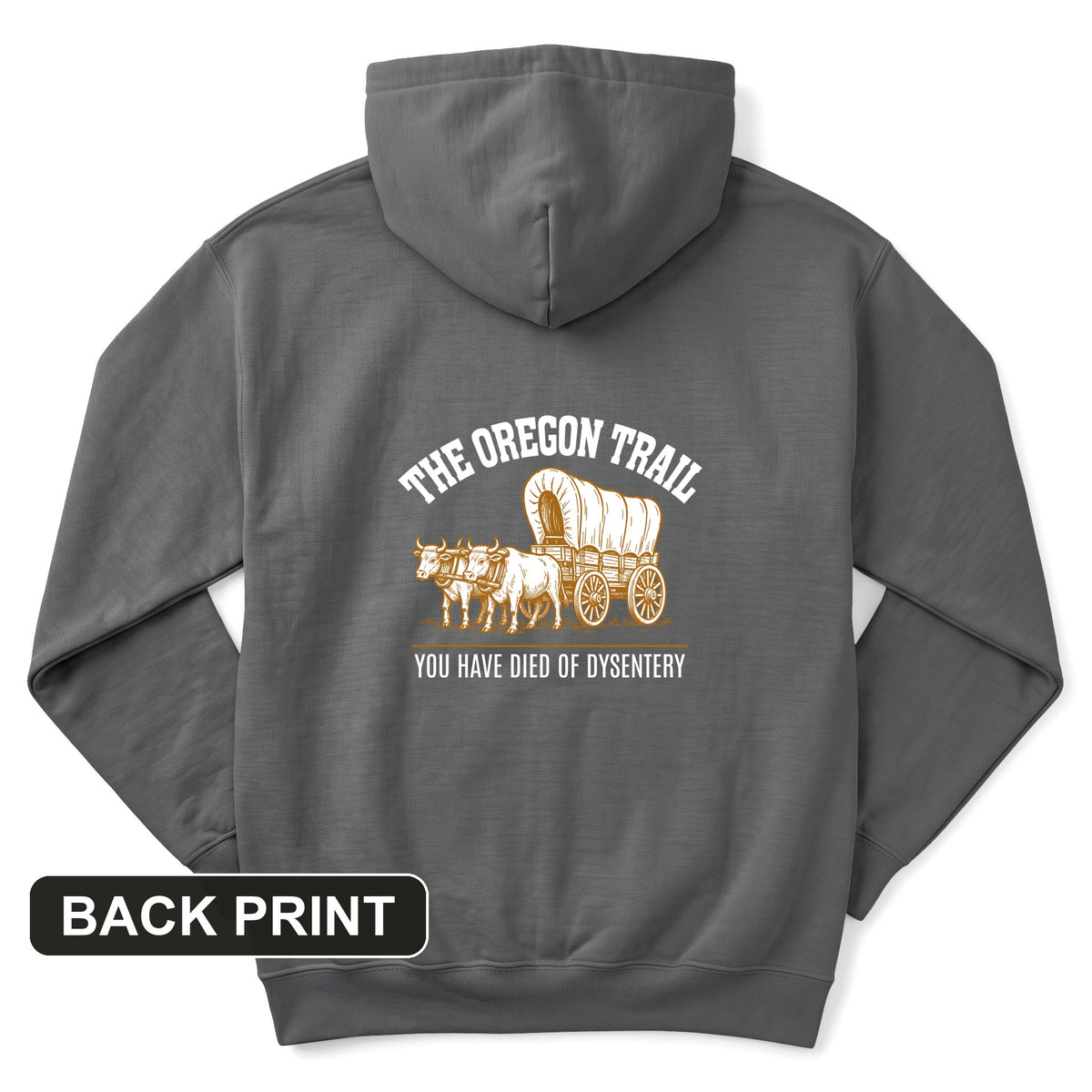 Oregon Trail Dysentery Back Print Hoodie