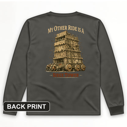 Other Ride Siege Tower Back Print Long Sleeve T-Shirt
