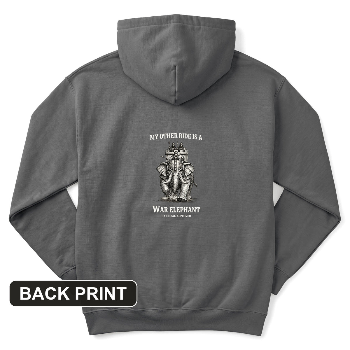 Other Ride War Elephant Back Print Hoodie