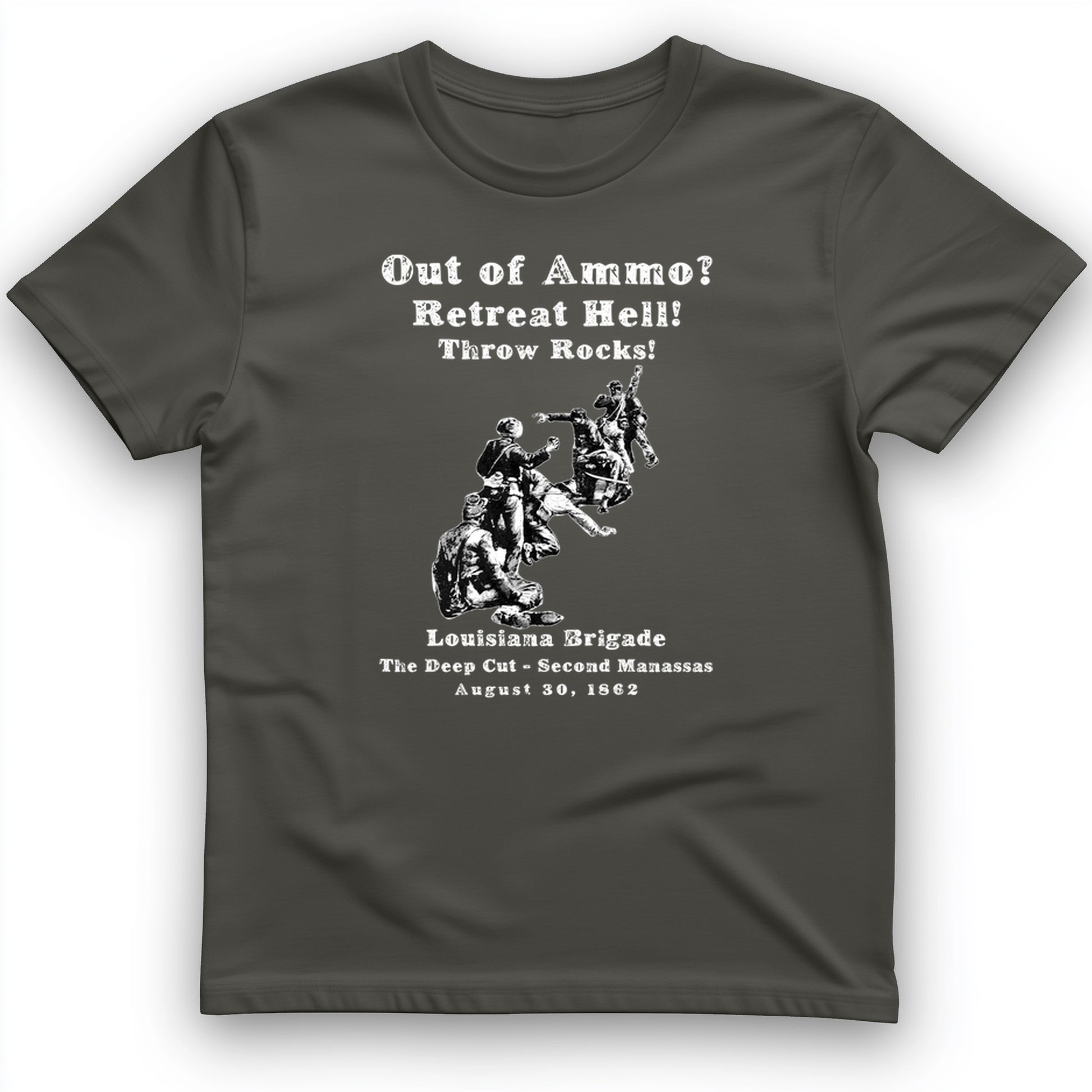 Out Of Ammo Throw Rocks T-Shirt