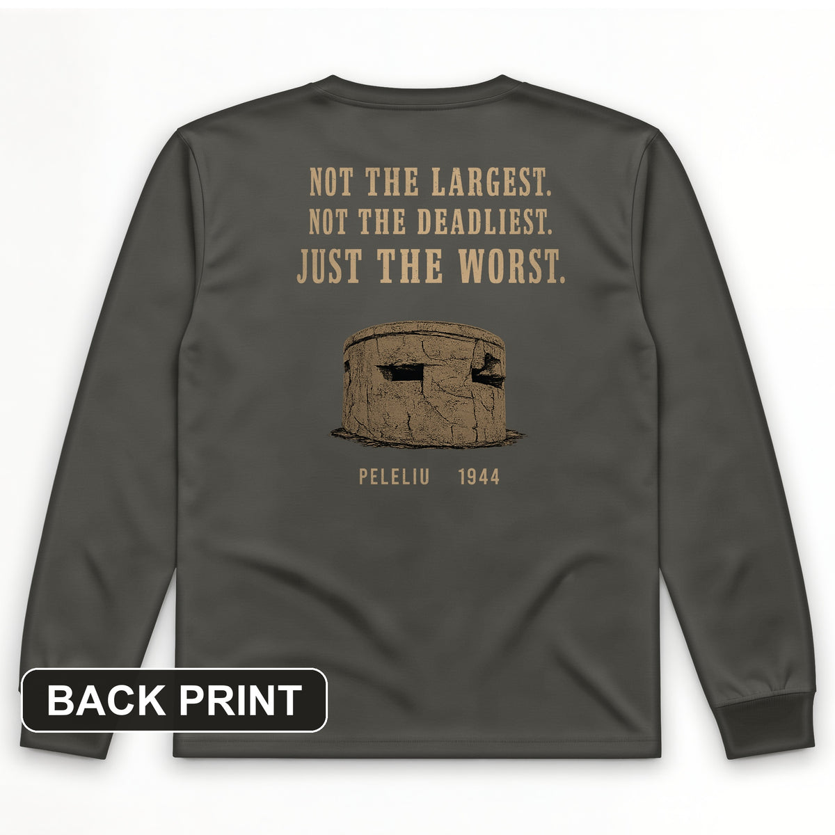 Peleliu Back Print Long Sleeve T-Shirt