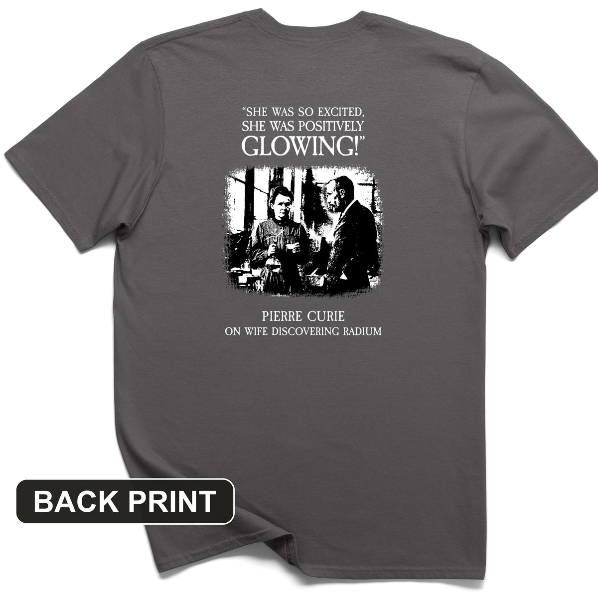 Pierre Curie Back Print T-Shirt