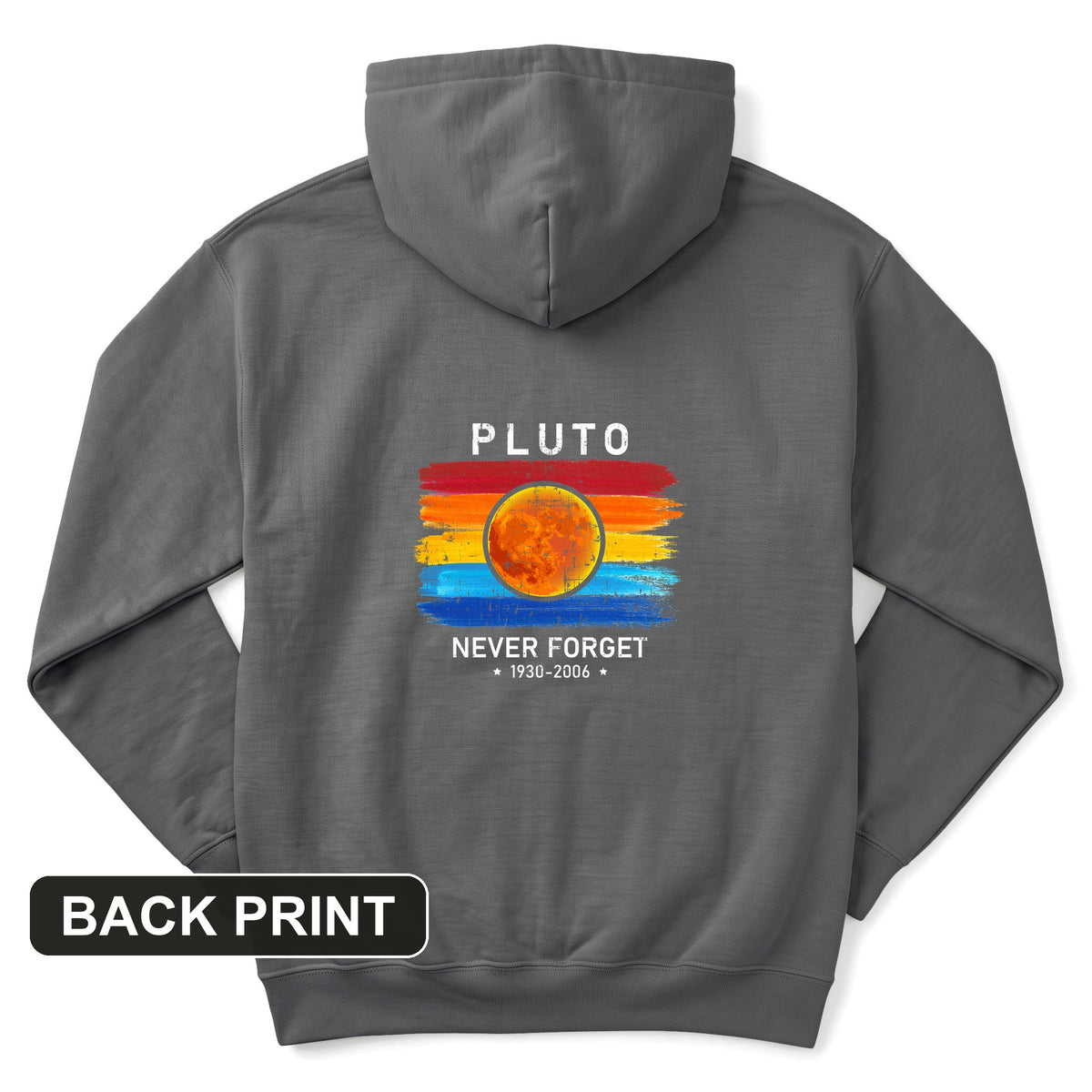 Pluto Never Forget Back Print Hoodie