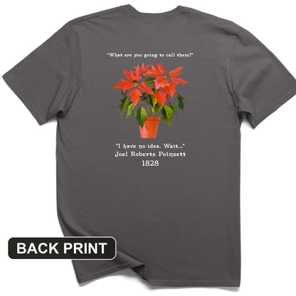 Poinsettias Back Print T-Shirt
