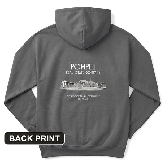 Pompeii Real Estate Back Print Hoodie