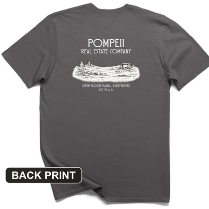 Pompeii Real Estate Back Print T-Shirt