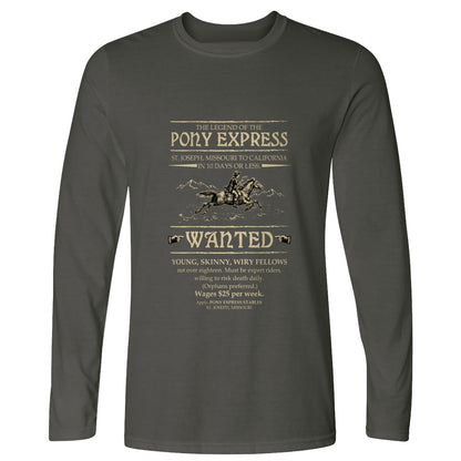 Pony Express Poster Long Sleeve T-Shirt