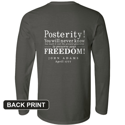 Posterity Back Print Long Sleeve T-Shirt