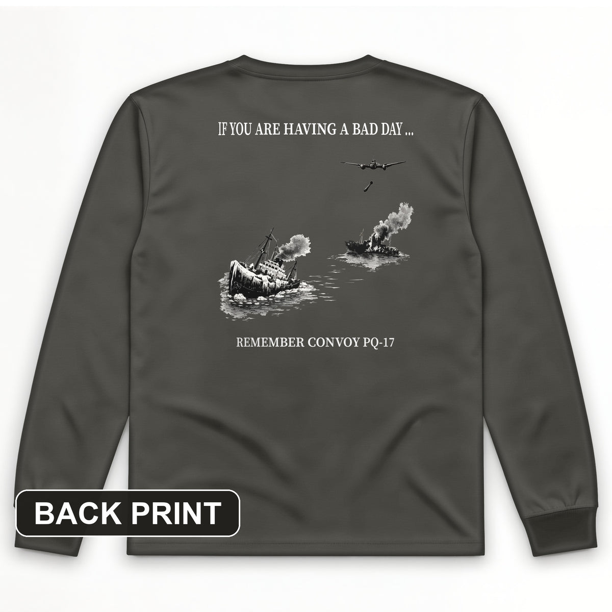 Pq-17 Back Print Long Sleeve T-Shirt