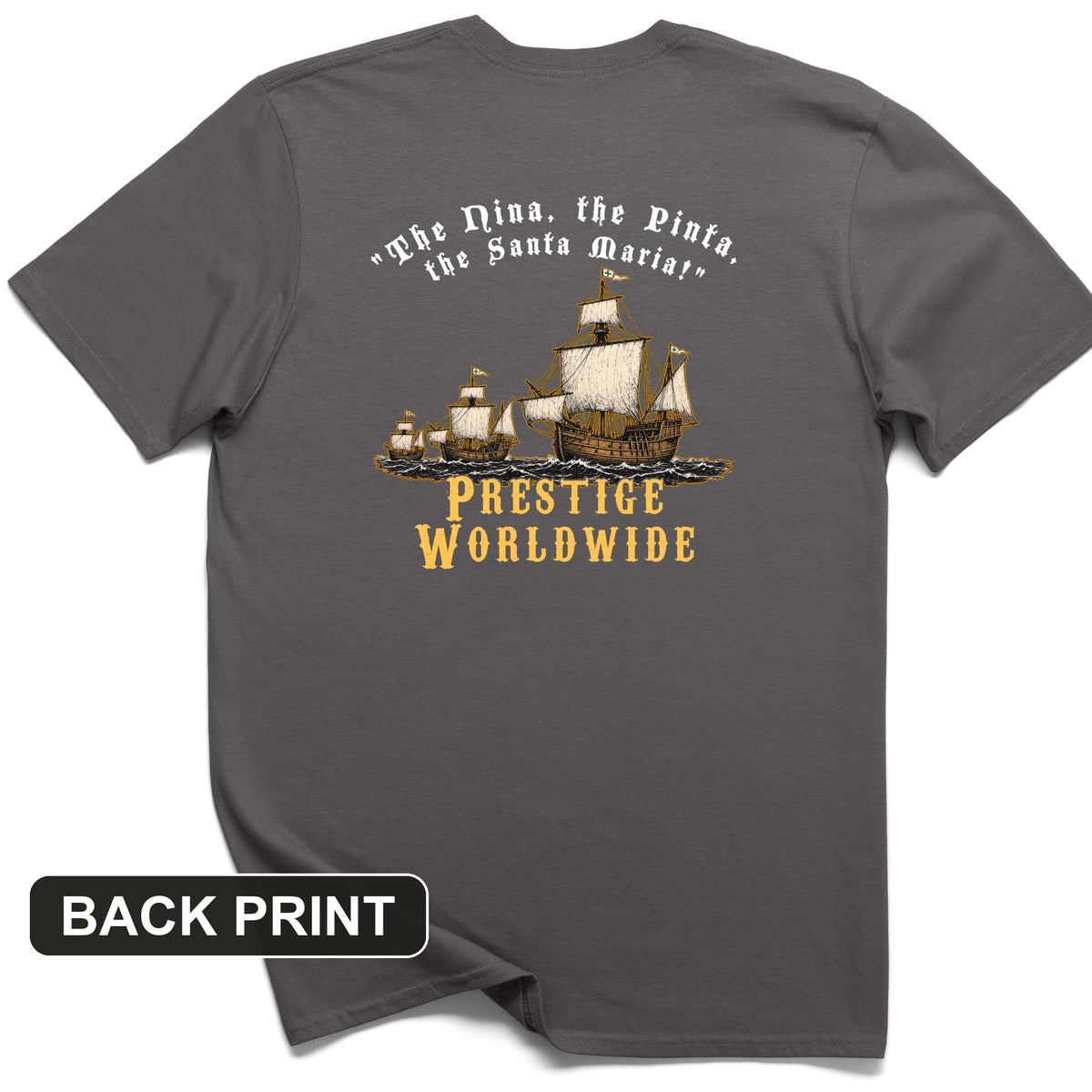 Prestige Worldwide Back Print T-Shirt