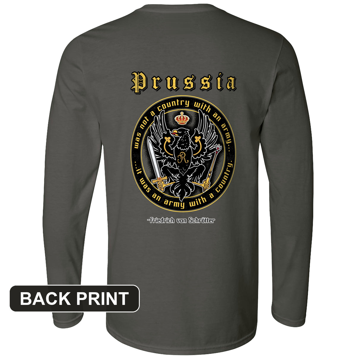 Prussia Back Print Long Sleeve T-Shirt