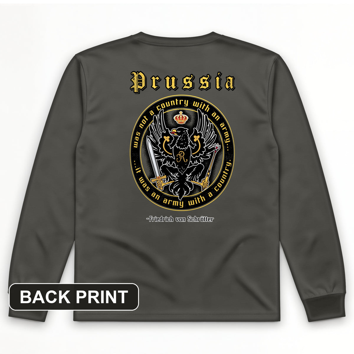 Prussia Back Print Long Sleeve T-Shirt