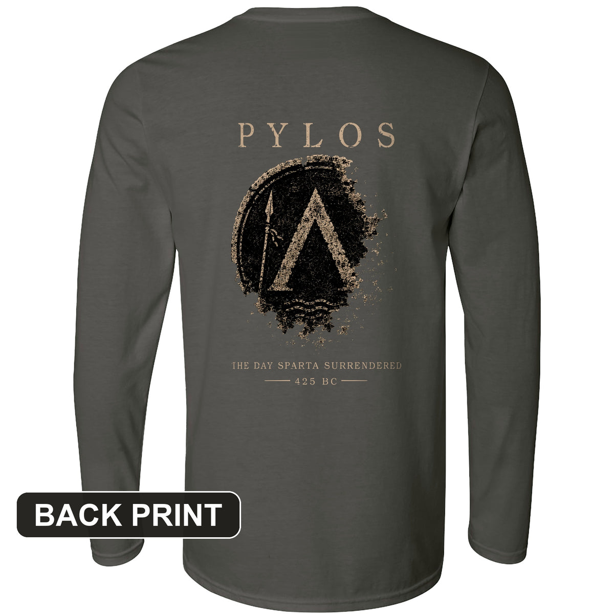 Pylos Back Print Long Sleeve T-Shirt