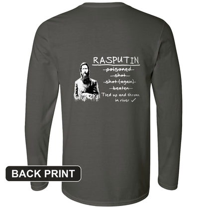 Rasputin Back Print Long Sleeve T-Shirt