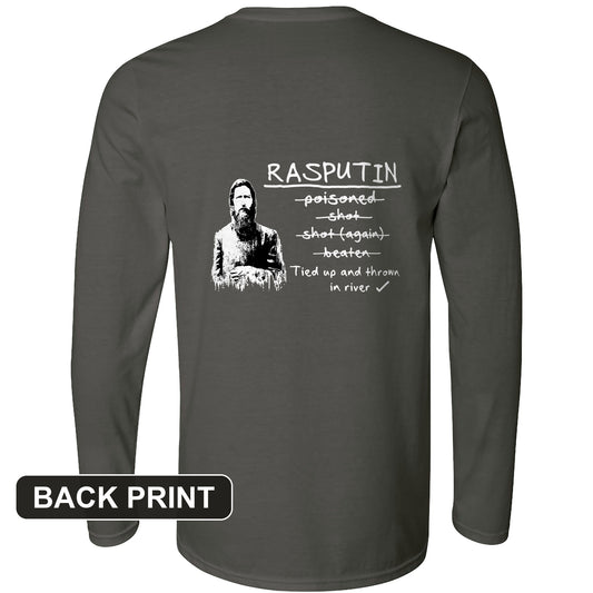 Rasputin Back Print Long Sleeve T-Shirt