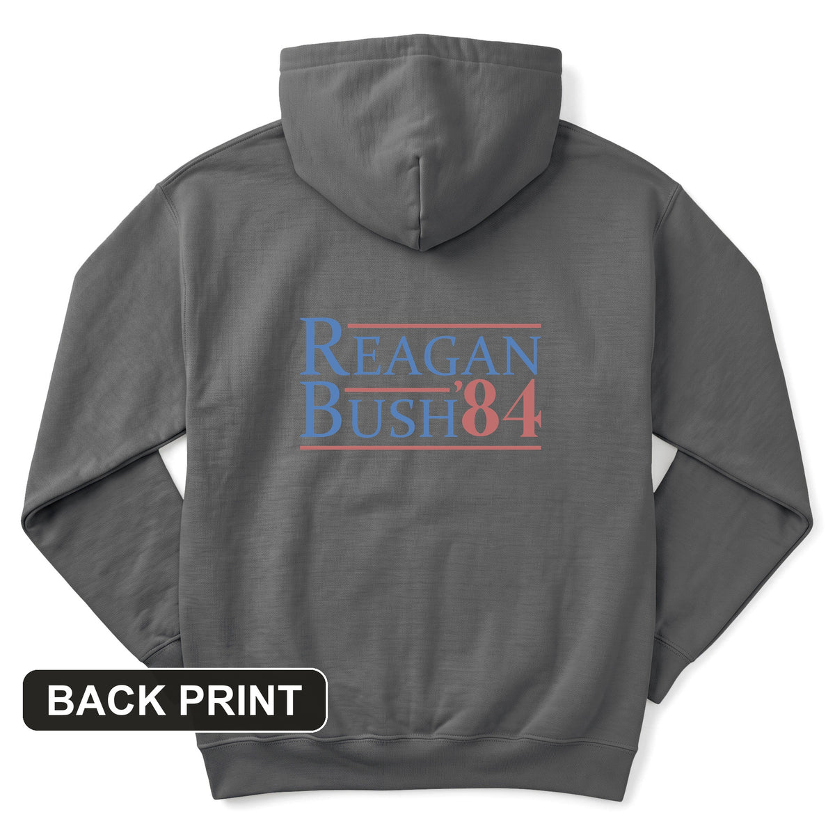 Reagan Bush Back Print Hoodie