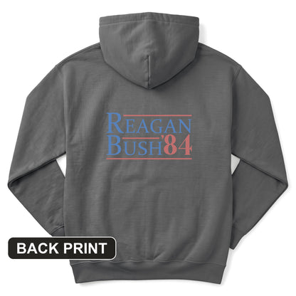 Reagan Bush Back Print Hoodie