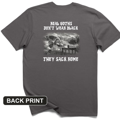Real Goths Back Print T-Shirt
