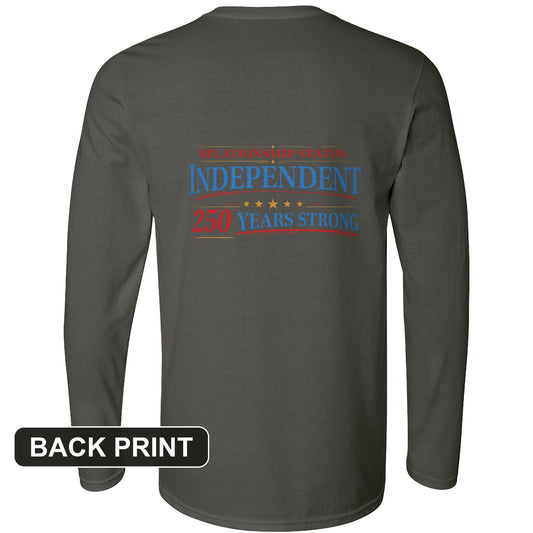 Relationship Status Back Print Long Sleeve T-Shirt