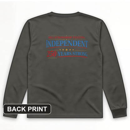 Relationship Status Back Print Long Sleeve T-Shirt