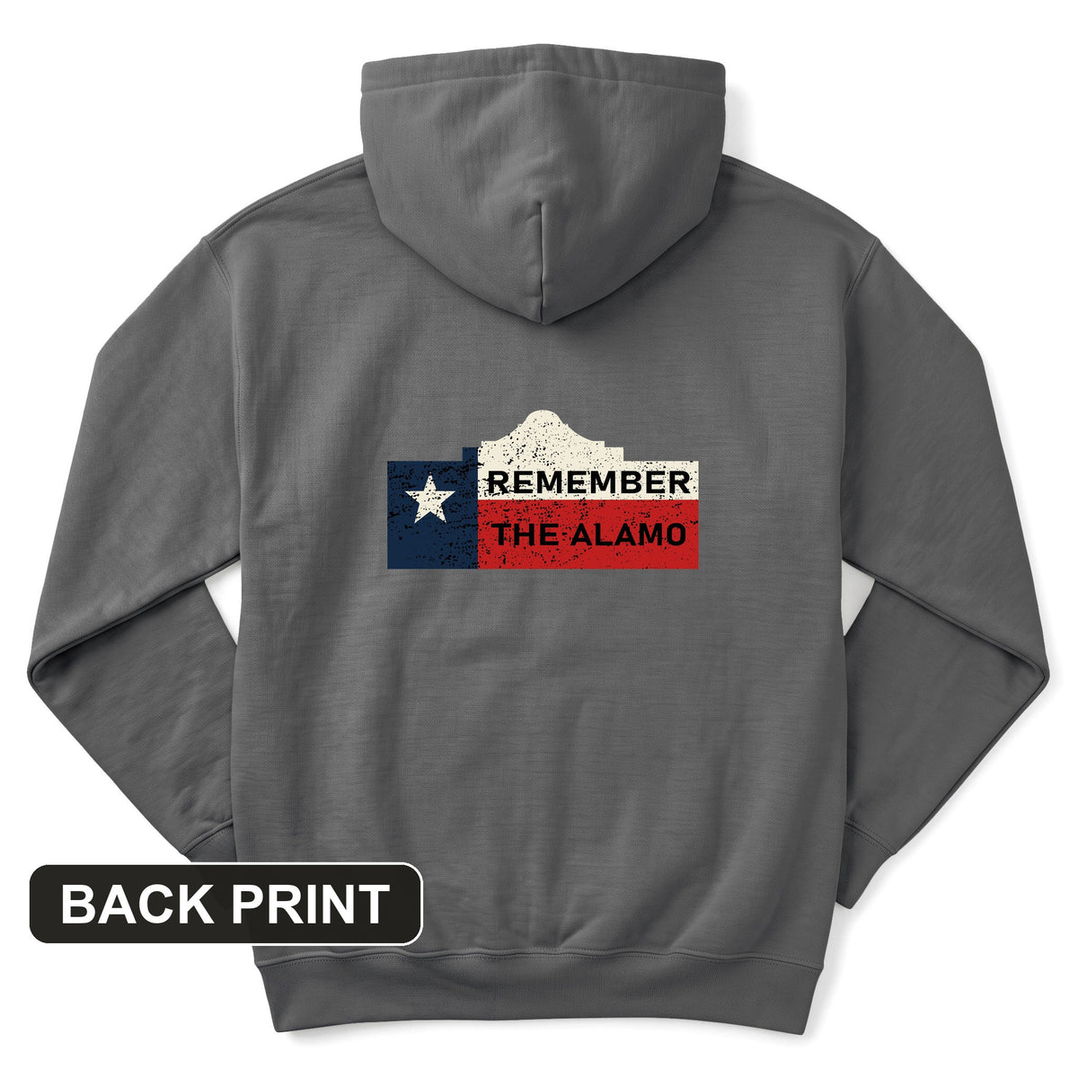Remember The Alamo Back Print Hoodie