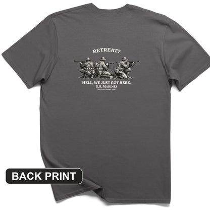 Retreat Hell Back Print T-Shirt