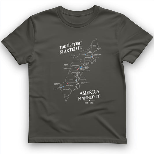 Revolutionary War Map T-Shirt