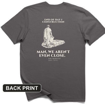 Rome Wasnt Built In A Day Back Print T-Shirt