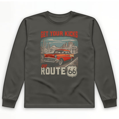 Route 66 Billboard Long Sleeve T-Shirt