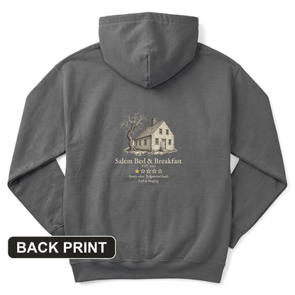 Salem Bed And Breakfast 1692 Back Print Hoodie