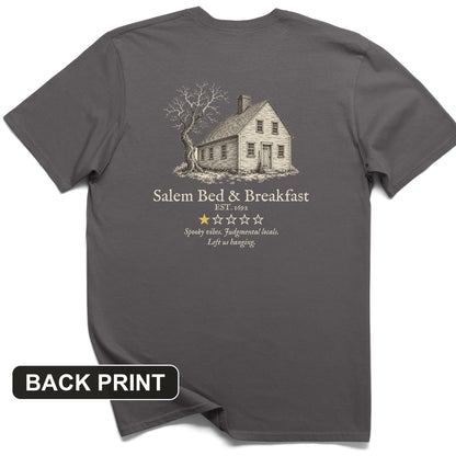 Salem Bed And Breakfast 1692 Back Print T-Shirt
