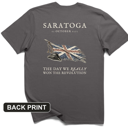 Saratoga 1777 Back Print T-Shirt